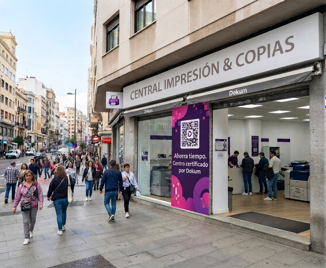Equipo de un centro de impresión gestionando sus pedidos con Dokum